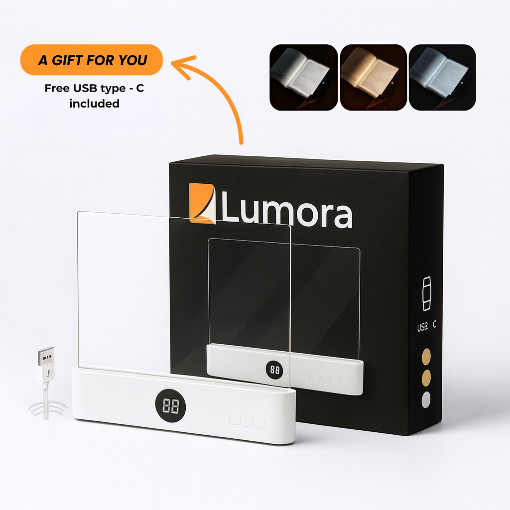Lumora™ – The Smart LED Book Light