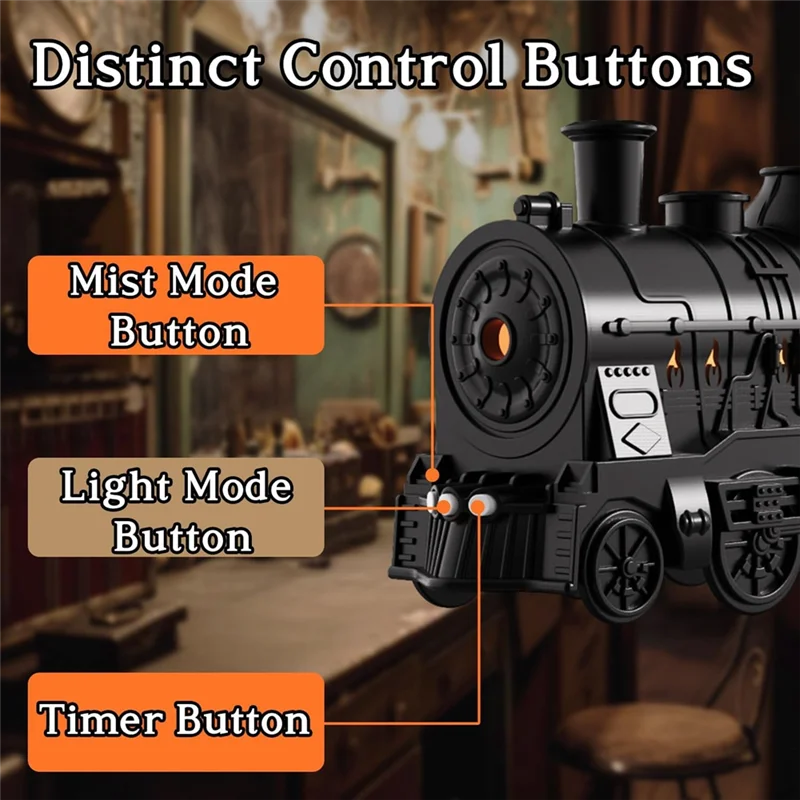 SteamGlow™ Train Humidifier & Essential Oil Diffuser