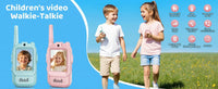 2pcs Video Walkie Talkie Video Intercom HD Rechargeable Voice Fonts One-Click Call Cartoon Voice Changer Christmas Gift for Kids