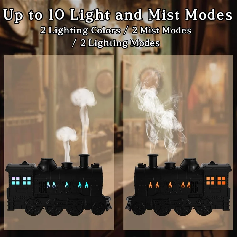SteamGlow™ Train Humidifier & Essential Oil Diffuser